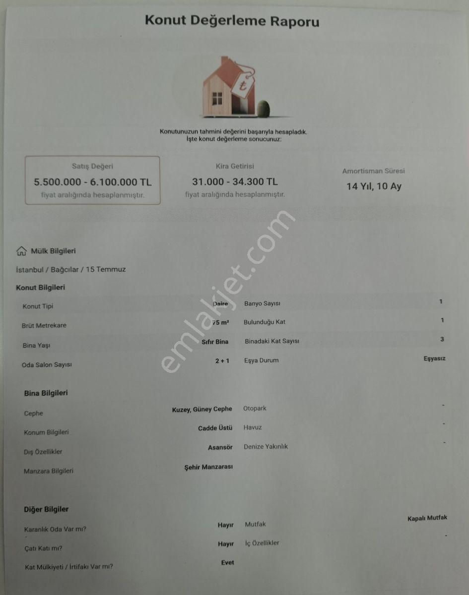 !!yaşam!!dan 15 Temmuz Metro Yakını 2+1 85m²ulta Lüks Daire - Görsel 34