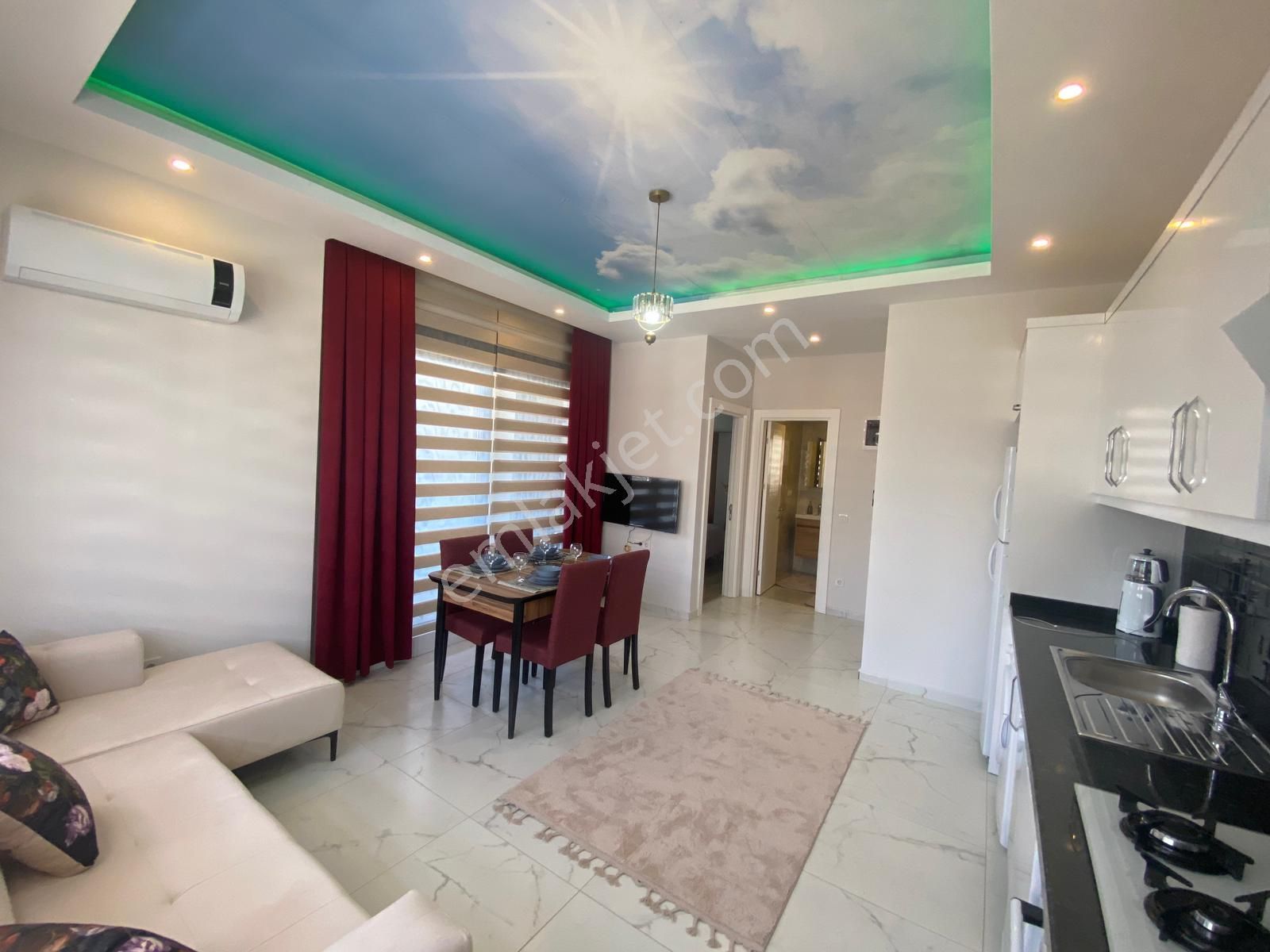 Alanya Oba'da Satılık 1+1 Eşyalı Lüx Site İçinde Daire - Görsel 10