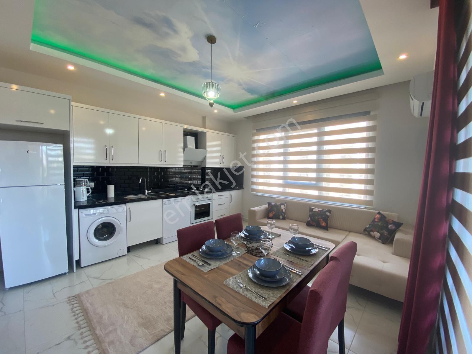 Alanya Oba'da Satılık 1+1 Eşyalı Lüx Site İçinde Daire - Görsel 11