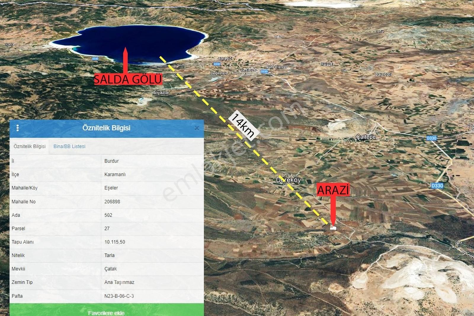 Son Fırsat!!burdur Karamanlı'da Dümdüz Osb Ye Ve Köye Yakın - Görsel 5