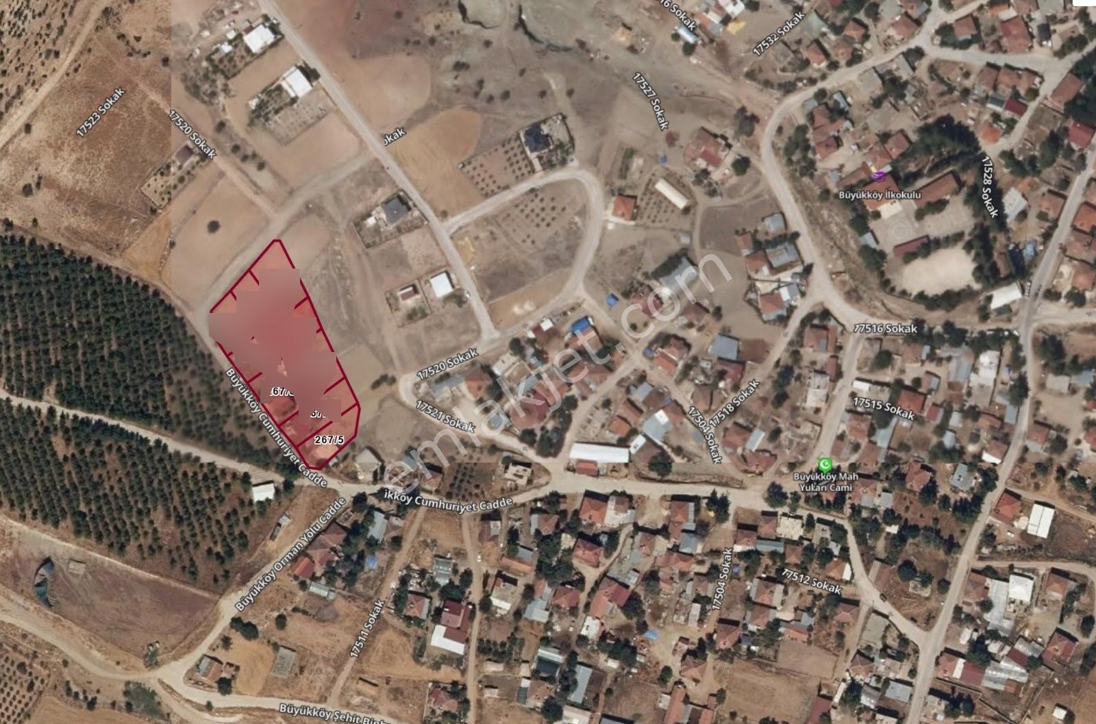 Korkuteli Büyükköy Merkezi Köy İçinde Satılık Villa Arsası - Görsel 3