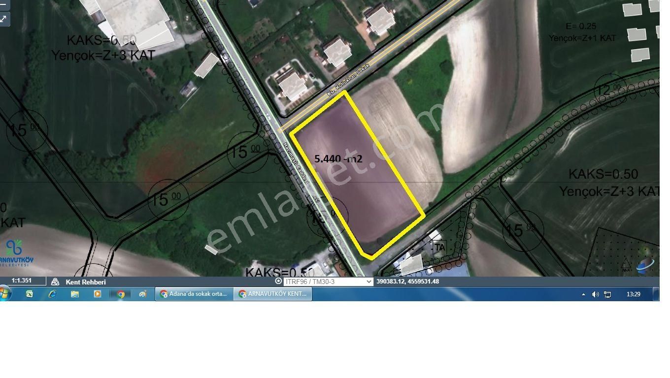 A.köy Haraççıda Yatırılık Z+3 Kat İmarlı 5.440 M2 Arsa Satılıktır - Görsel 3