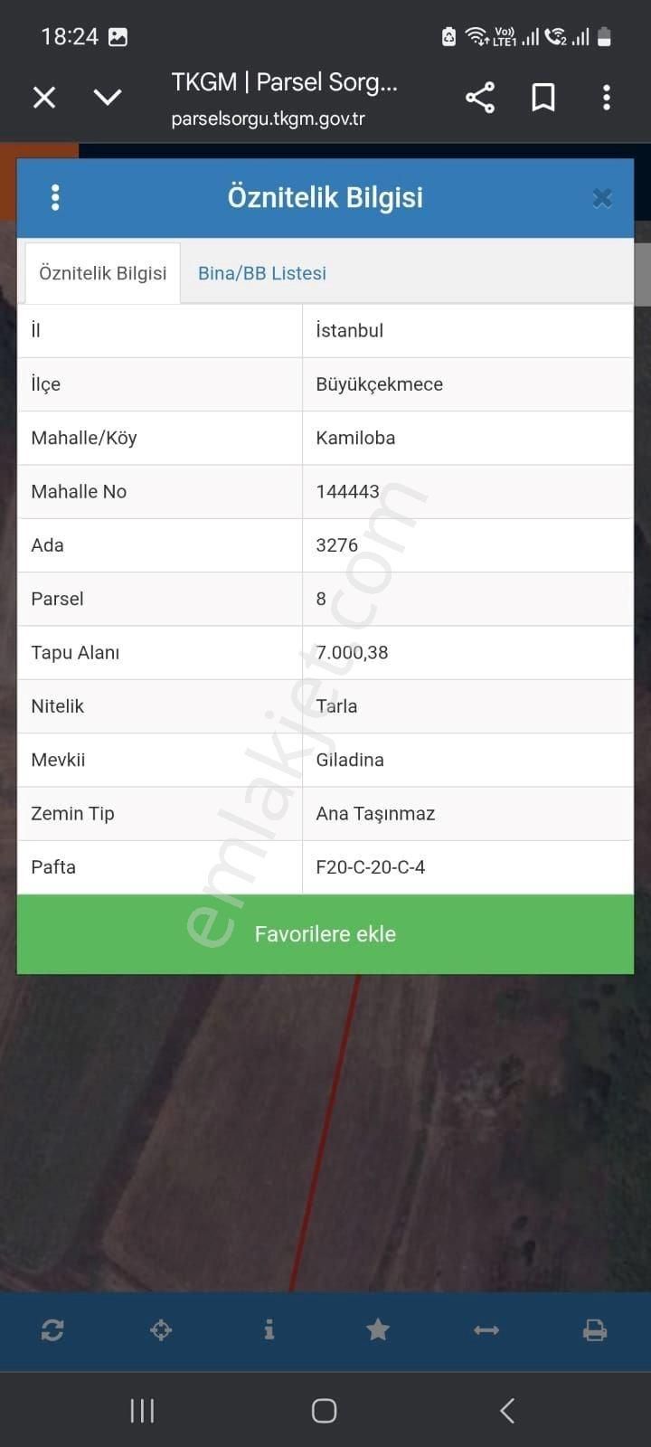 Büyükçekmece Kamiloba Da Satılık Tarla - Görsel 5
