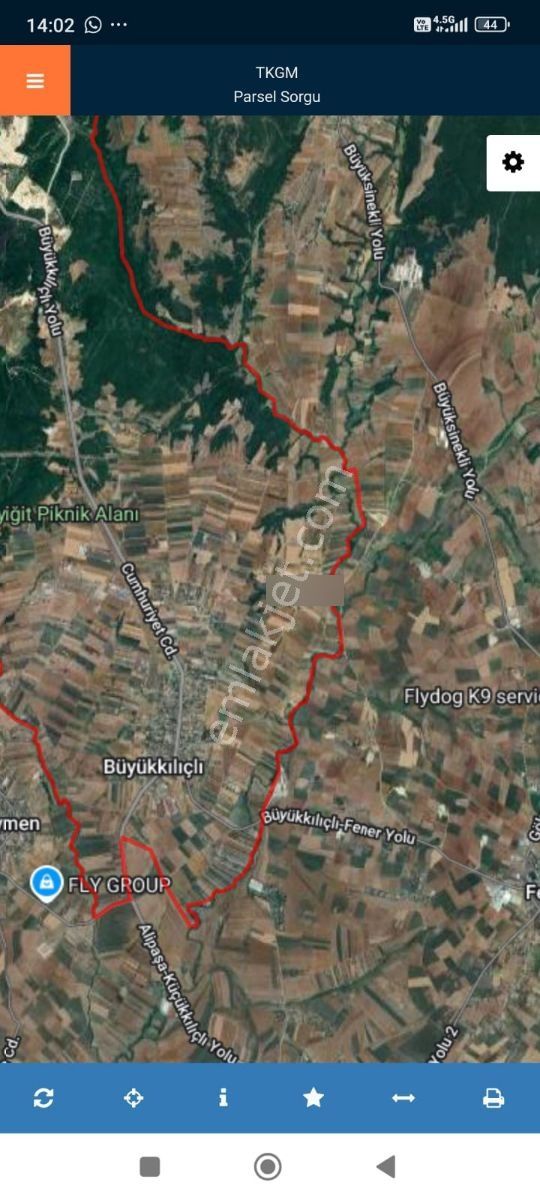 1 450 M2 Çaplı Muvakatnamesi Olan Yeri Satilik - Görsel 5