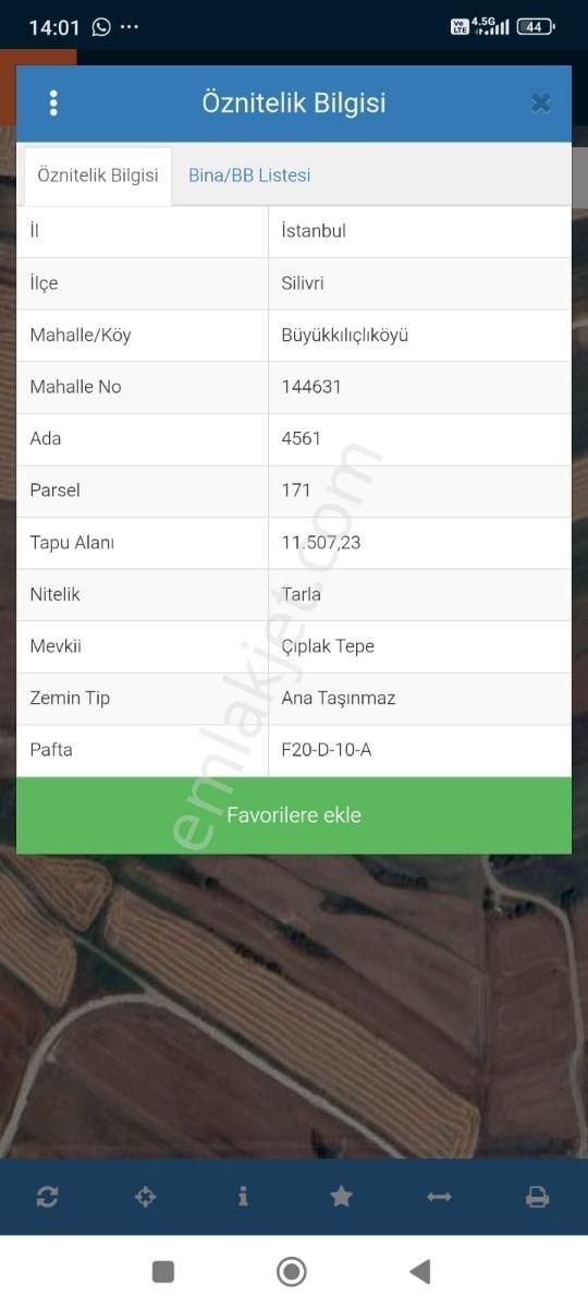 1 450 M2 Çaplı Muvakatnamesi Olan Yeri Satilik