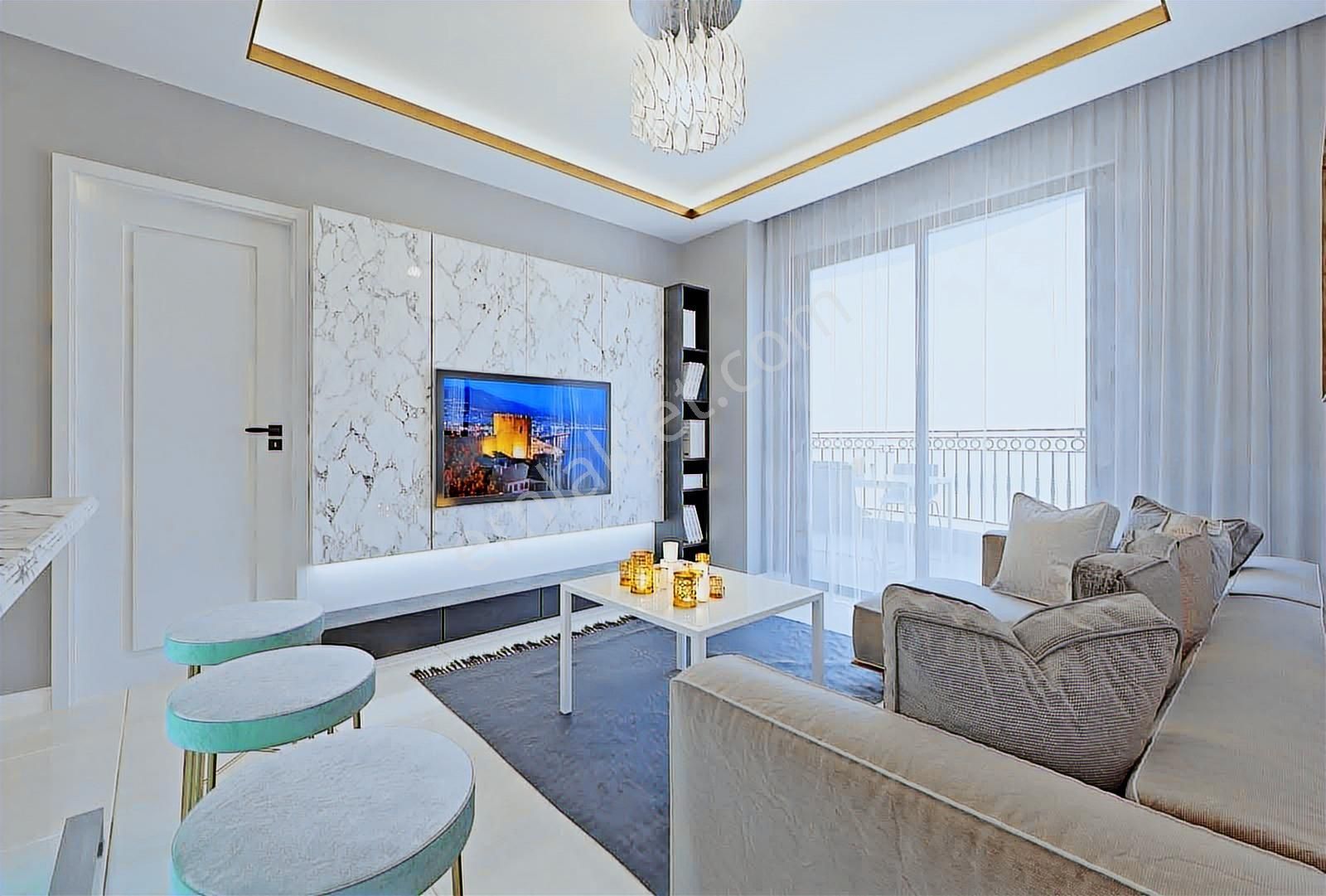 Alanya Okurcalarda Deniz Manzaralı 2+1 Satılık Daire !!!! - Görsel 15