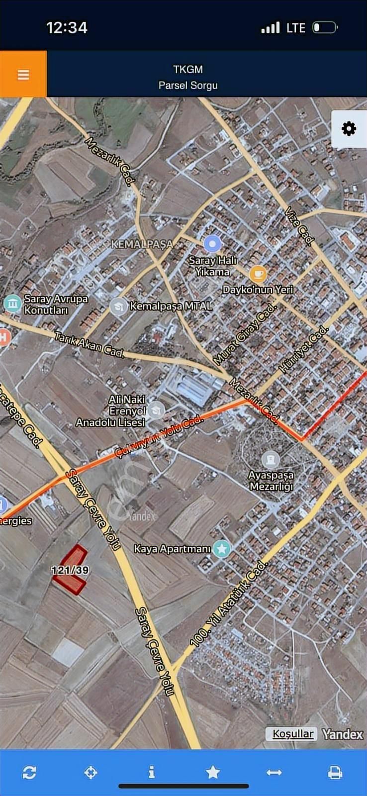 Lider'den Tekirdağ Saray Ayazpaşa Mah.313m²kadastro Yolunacephe - Görsel 20