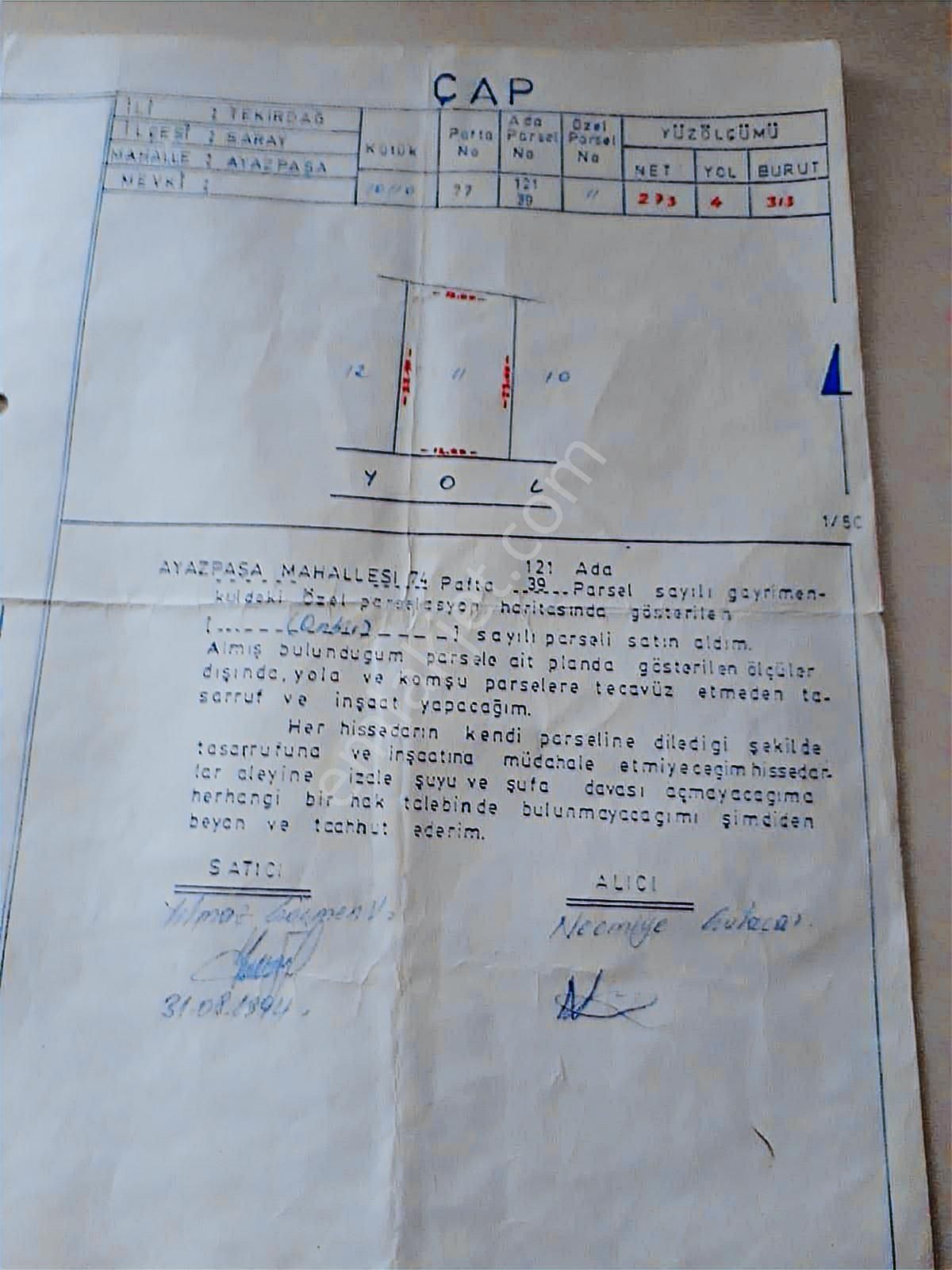 Lider'den Tekirdağ Saray Ayazpaşa Mah.313m²kadastro Yolunacephe - Görsel 9