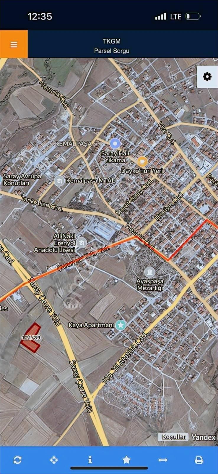 Lider'den Tekirdağ Saray Ayazpaşa Mah.313m²kadastro Yolunacephe - Görsel 14