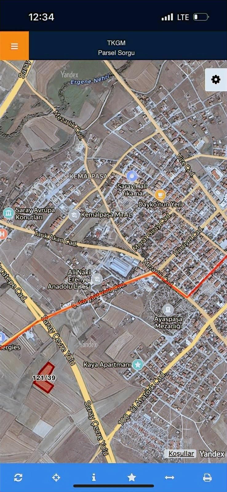 Lider'den Tekirdağ Saray Ayazpaşa Mah.313m²kadastro Yolunacephe - Görsel 31