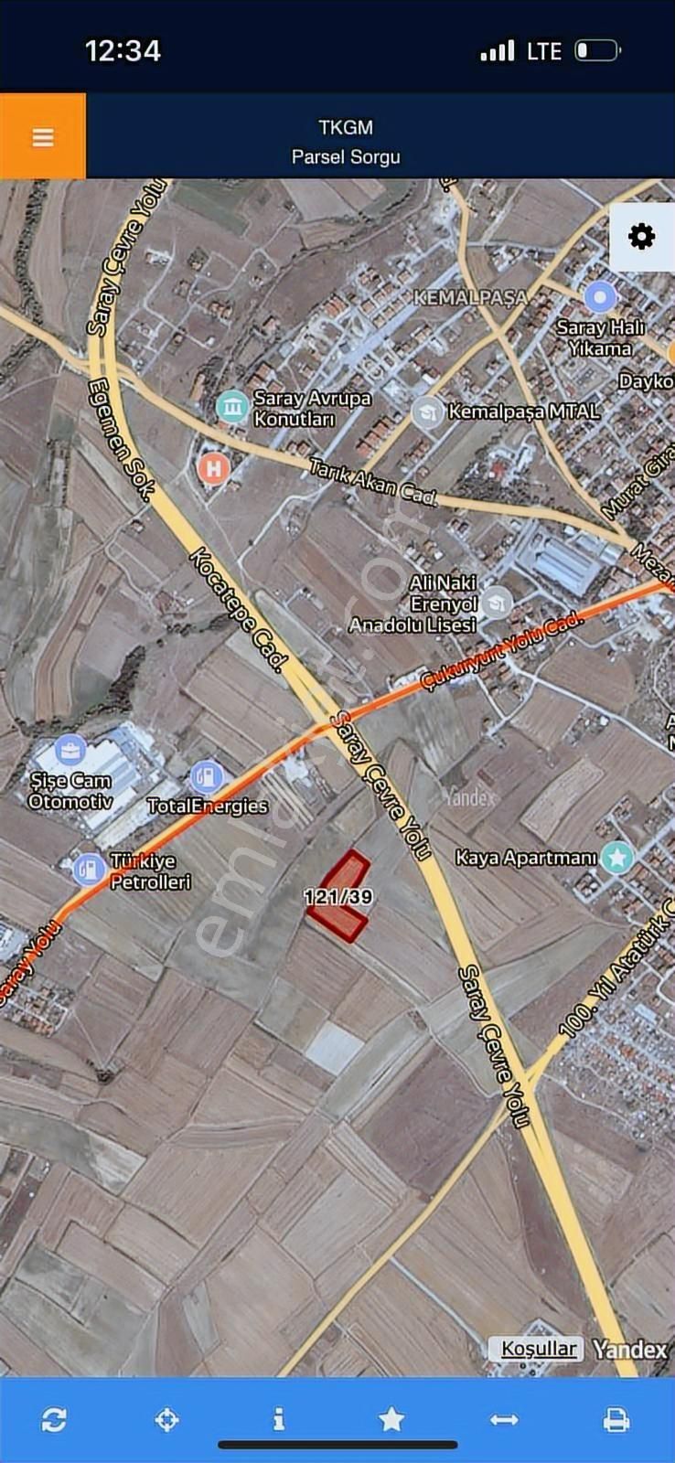 Lider'den Tekirdağ Saray Ayazpaşa Mah.313m²kadastro Yolunacephe - Görsel 4