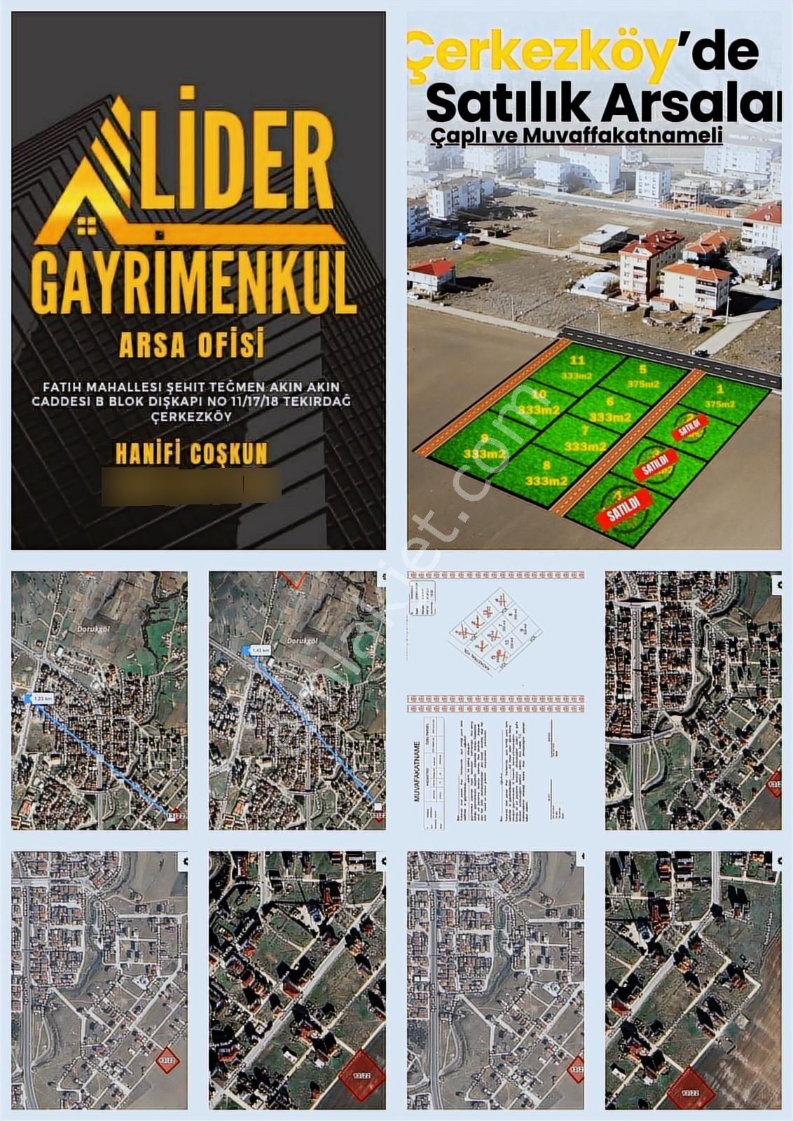 Lider'den Çerkezköy G.m.k.p Mah.1.1000 Plan İçerisnde 333m²hisse - Görsel 35