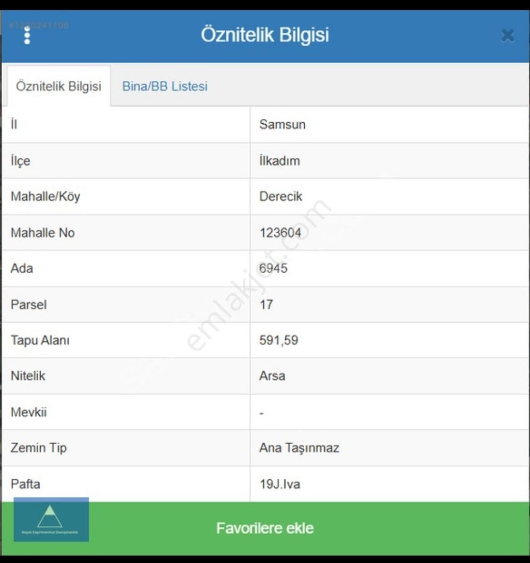 Royal Gayrimenkulden Derecik'te Ticari İmarlı Satılık Arsa(t2.) - Görsel 2