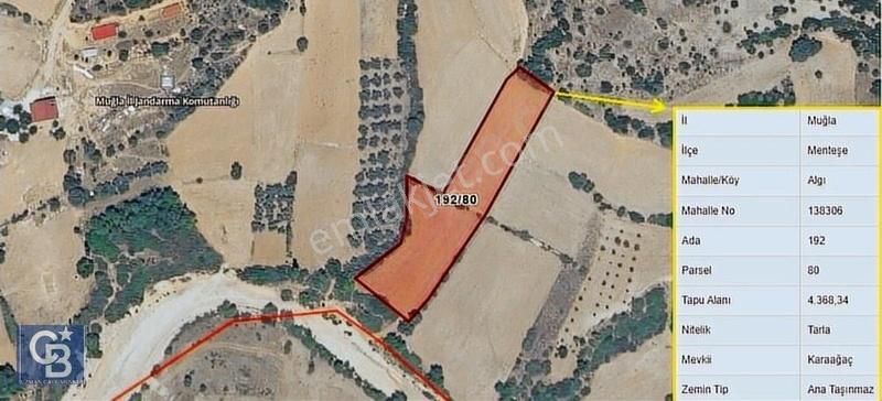 Menteşe Algı Da 4350 M2 Doğa Manzaralı Satılık Arazi - Görsel 3