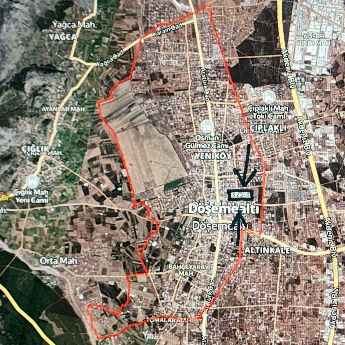 Döşemealtı'nda Çarşı İçinde Yatırımlık 0,80 Emsal Satılık Arsa - Görsel 2