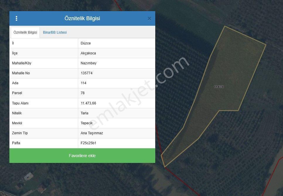 Sahibinden Akçakoca Nazımbeyde 11.473 M² Takas Olur - Görsel 2