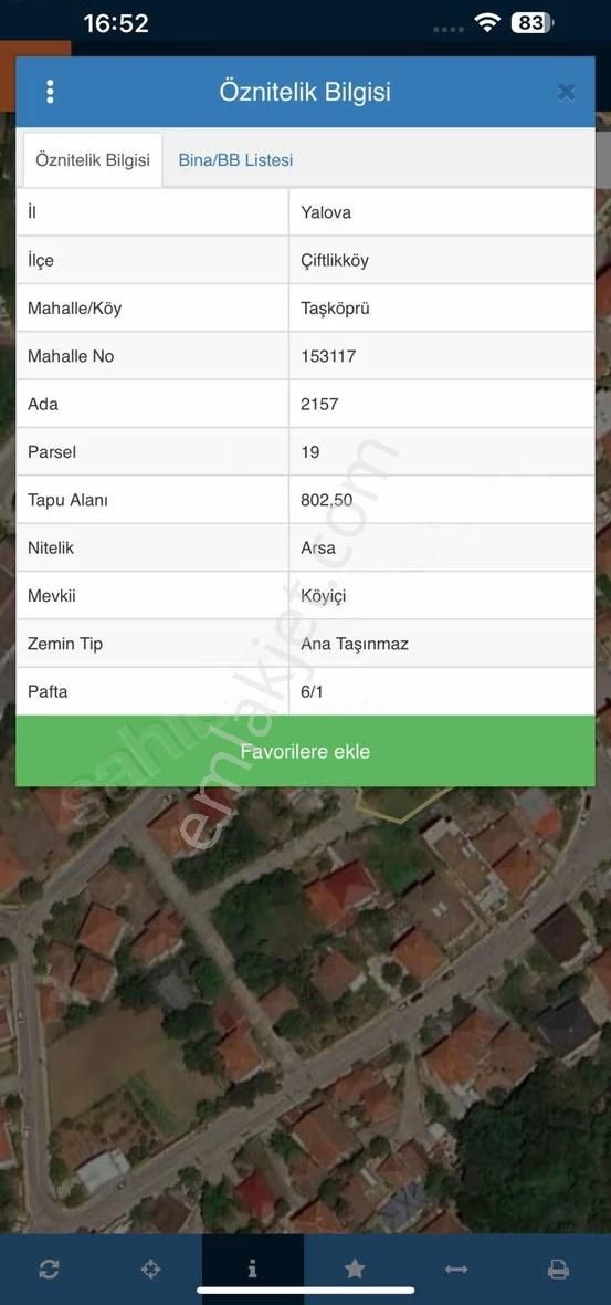 Yalova Taşköprü 800m2 Ticari+konut Arsa - Görsel 2