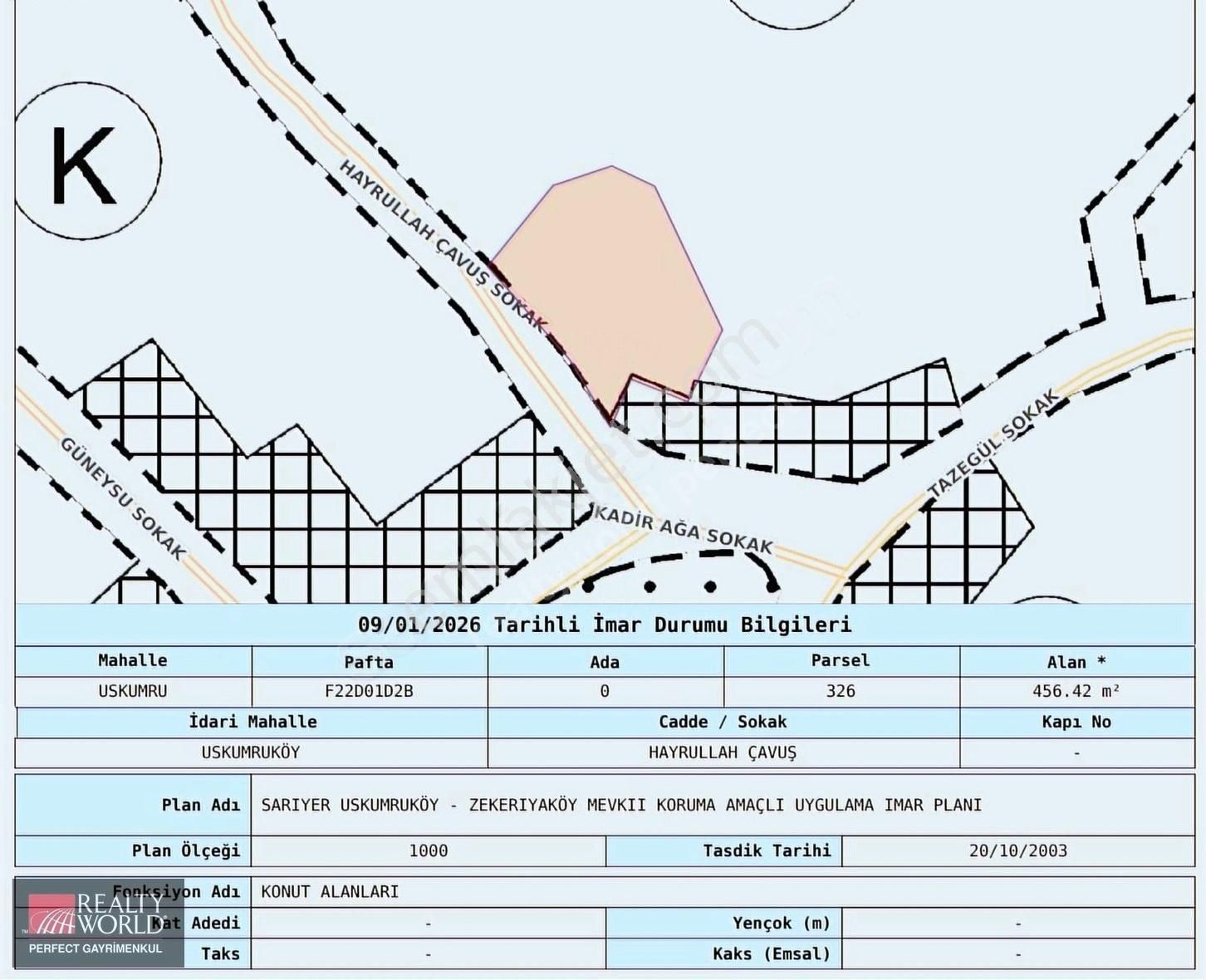 Sarıyer Uskumruköy İmarlı 460 M2 Arsanın 213 M2 Hissesi Satılık - Görsel 2
