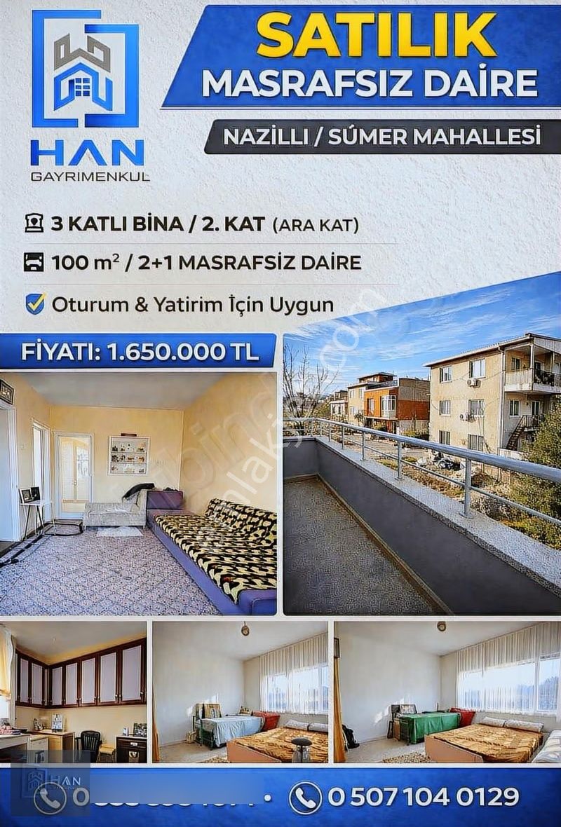 Sümer Mahallesinde Kiracılı, Yatırıma Uygun 2+1 Daire