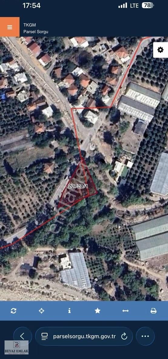 Doyran'da Yola Cephe 1277 M2 Yatırımlık Fırsat Arazi