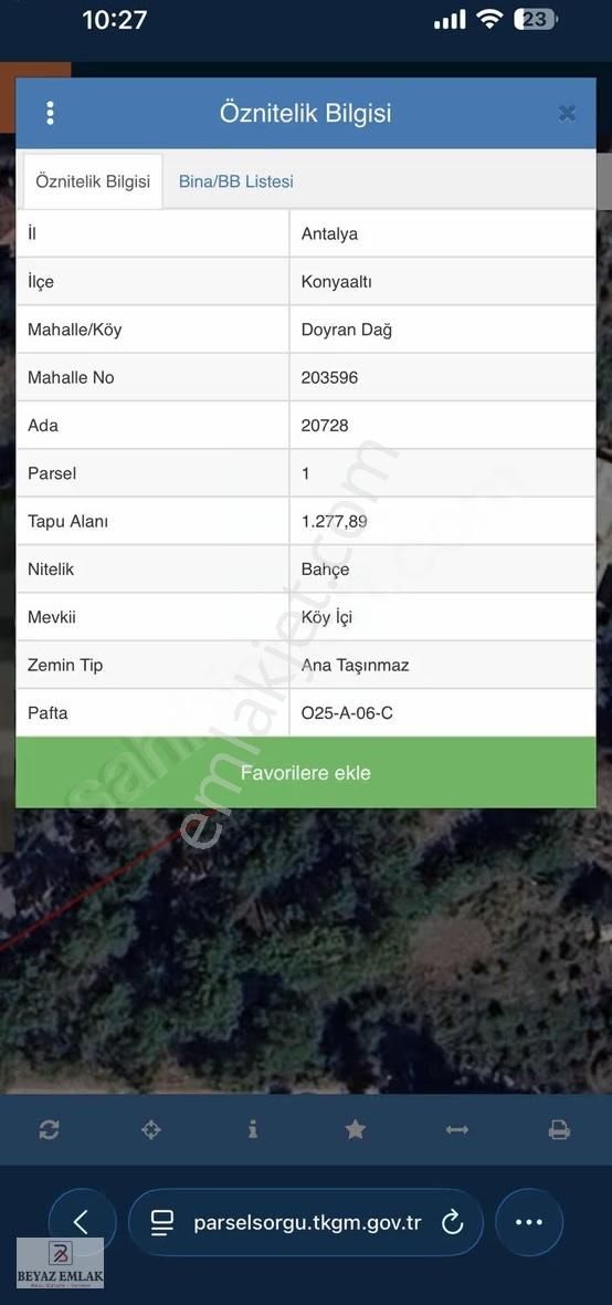 Doyran'da Yola Cephe 1277 M2 Yatırımlık Fırsat Arazi - Görsel 3