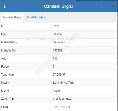 Çeşme Germiyan'da Zeytin Ağaçlı Toplam 33 Dönüm Satılık Tarla! - Görsel 3