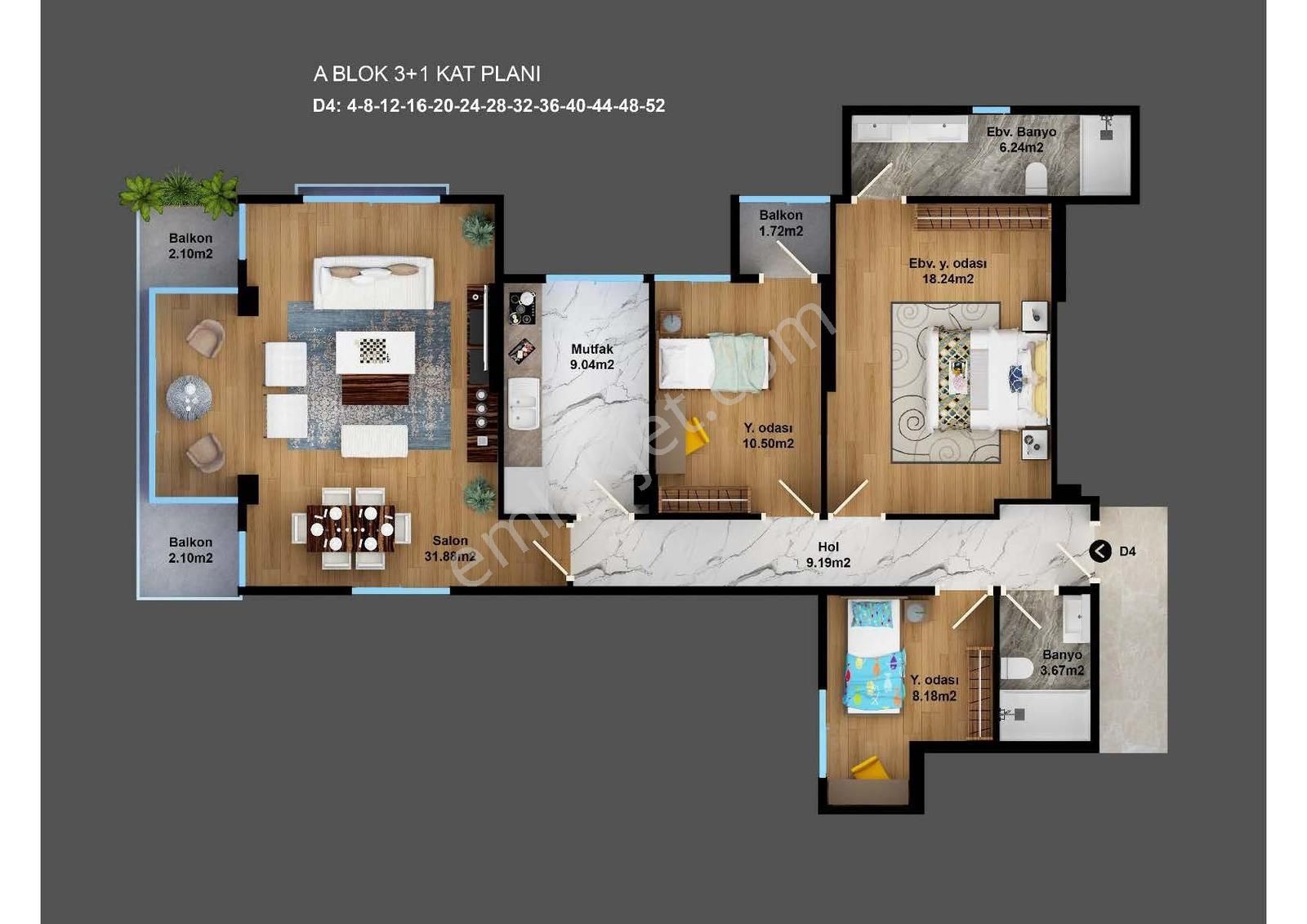 Acil Satılık Çekmeköy Natural Life Projesinde 3+1 - Görsel 4