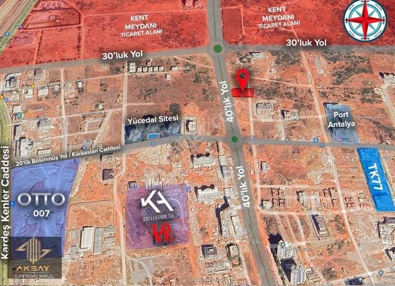 Akbay'dan 40'lık Yolda 1269m2 Konut+ticari Müstaskil Köşe Parsel - Görsel 2