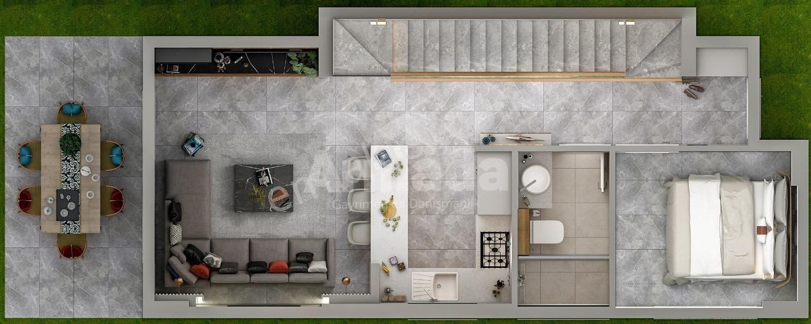 Kuşadası Karaova'da Özel Havuz Ve Saunalı 6+1 Villa - Görsel 12