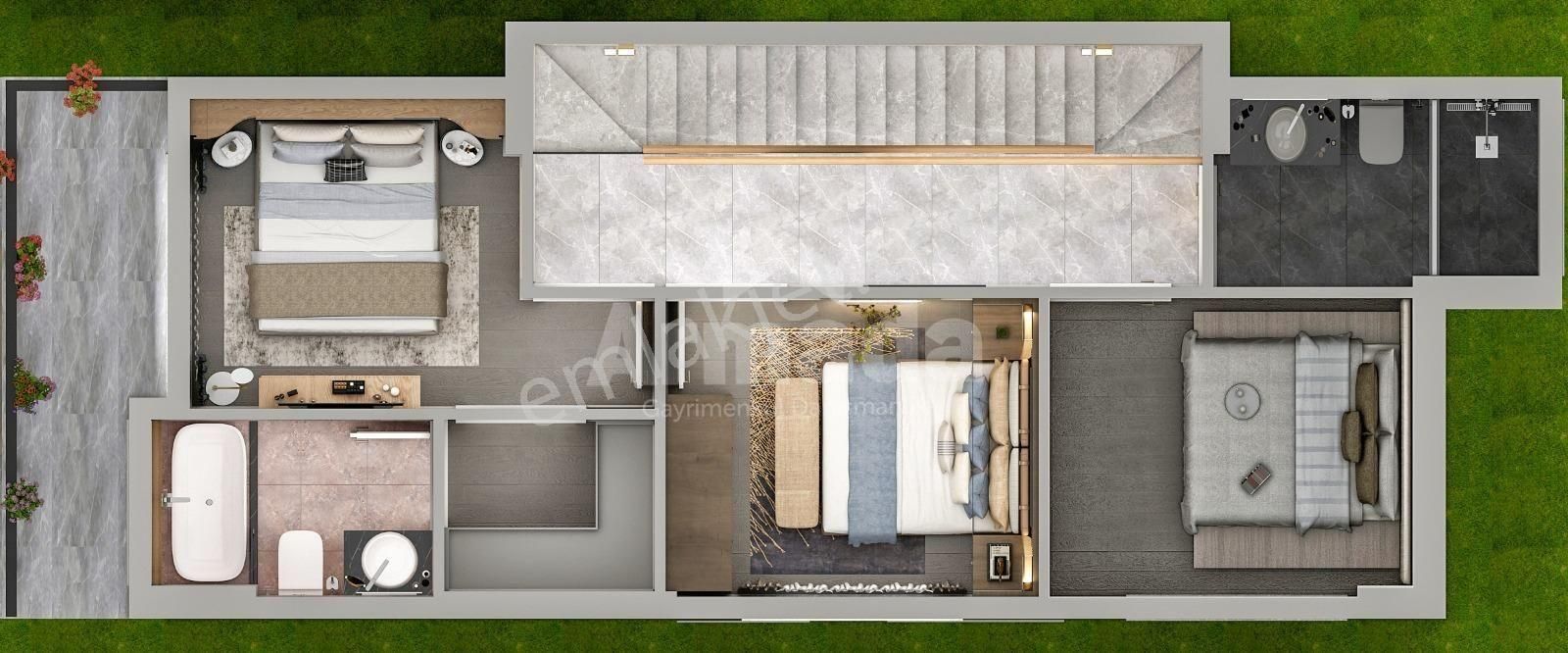 Kuşadası Karaova'da Özel Havuz Ve Saunalı 6+1 Villa - Görsel 23