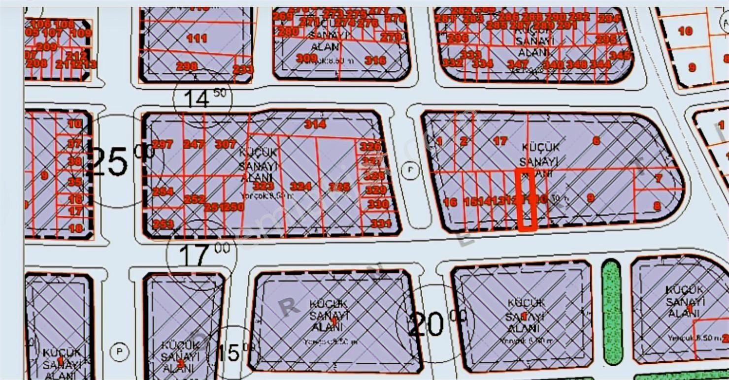 Nuri Giyik Sanayi Sitesinde 215 M2 İmarlı Fiyat Avantajlı Arsa