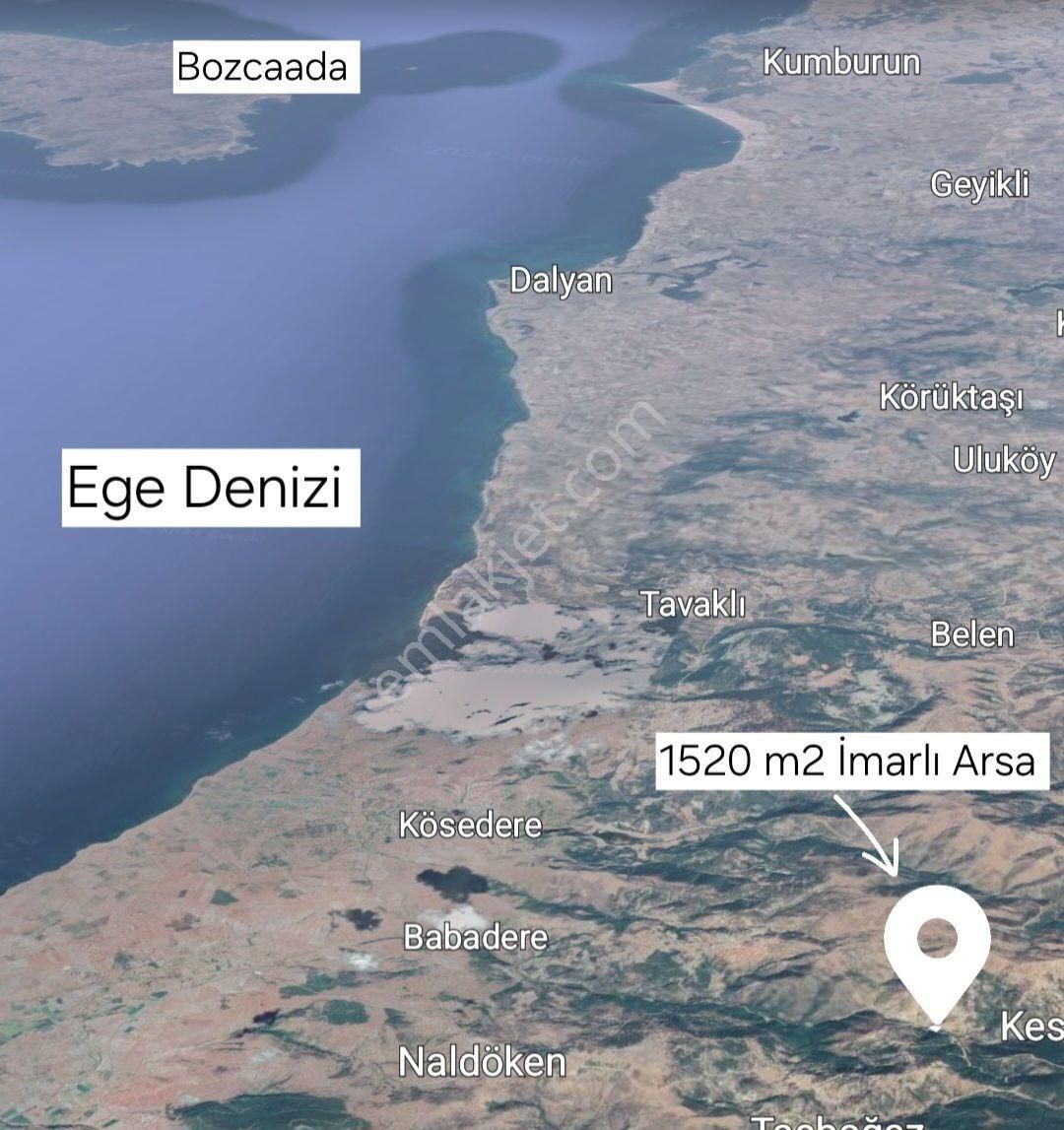 Çanakkale Ayvacık Kestanelik Köyü Satılık 1520 M2 Köy İçi Bahçe. - Görsel 7