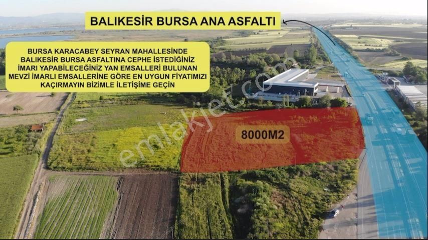 Bursa Karacabey Seyran'da Satılık Arazi