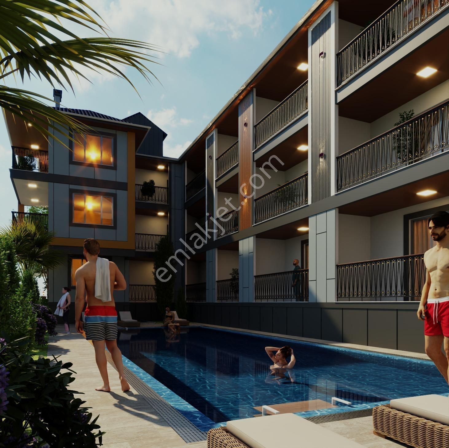 Stop’tan Ortaca Bahçelievler *havuzlu Ultra Lüks* 1+1 Satılık Daire - Görsel 11