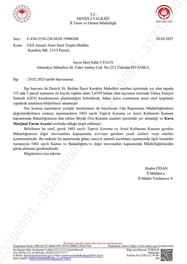 Denizli Buldan'da Köye Yakın, Marjinal Raporlu Ges Arazisi! - Görsel 2