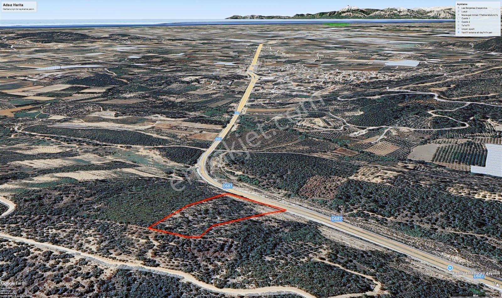 Demirkapı Tüneli Yolu Üzeri Tek Tapu 14.000 M2 Yol Cepheli Tarla - Görsel 7