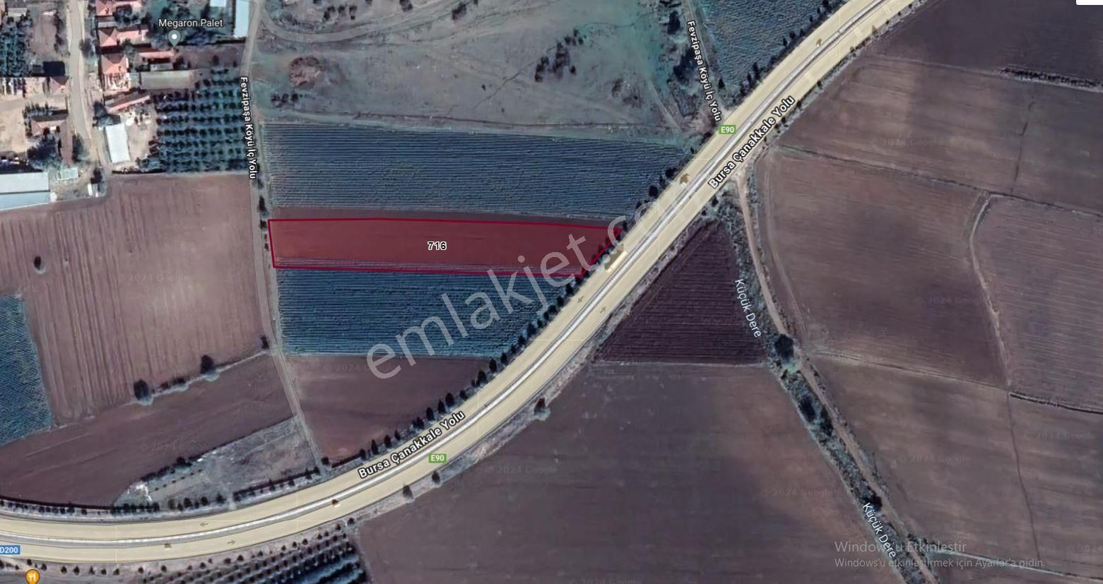 Karacabey Fevzipaşa 'da 6755 M2 Satılık Arazi