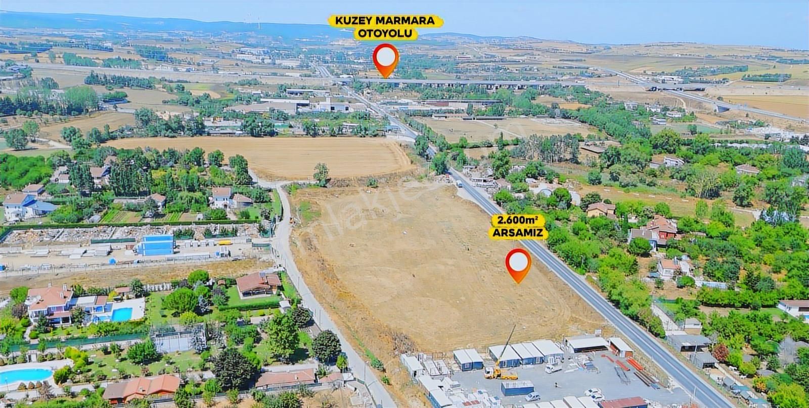 Yuşa'dan Çatalca'nın En Prestijli Parseli, Cadde Cephe 2600m2 - Görsel 4