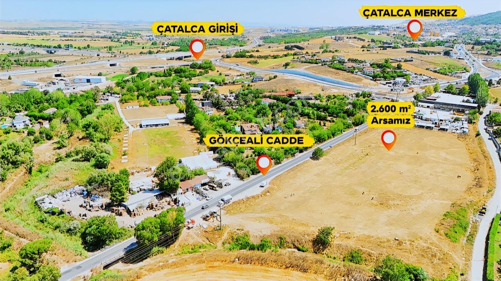Yuşa'dan Çatalca'nın En Prestijli Parseli, Cadde Cephe 2600m2 - Görsel 6