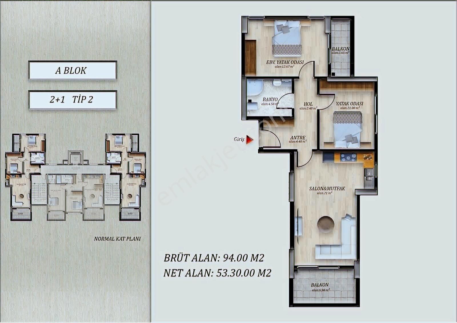 Ceo Grouptan Nakit & Araç Takasına Açık Mezitli 1+1 Daire - Görsel 7