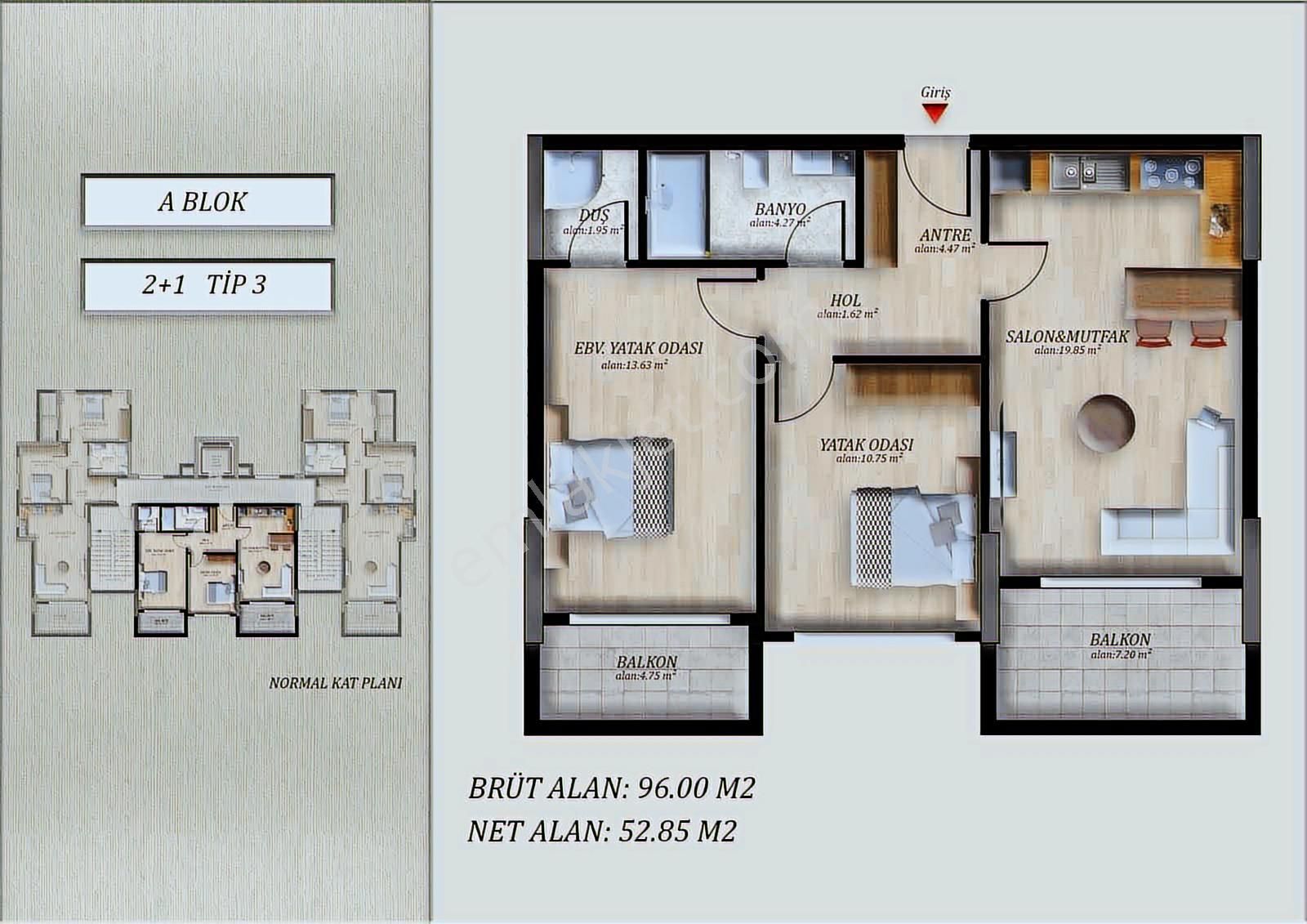 Ceo Grouptan Nakit & Araç Takasına Açık Mezitli 1+1 Daire - Görsel 9