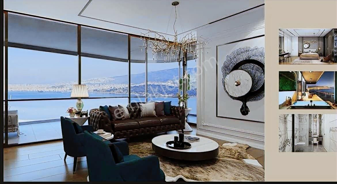 İzmir İnci Smyrna'da Deniz Manzaralı 1+1 Daire - Görsel 4