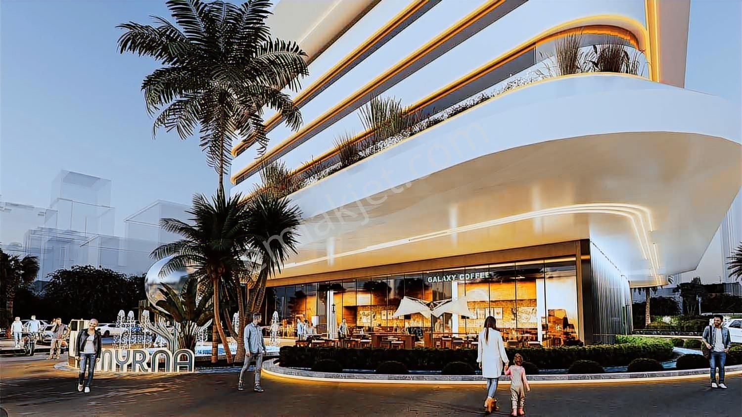 İzmir İnci Smyrna'da Deniz Manzaralı 1+1 Daire - Görsel 7