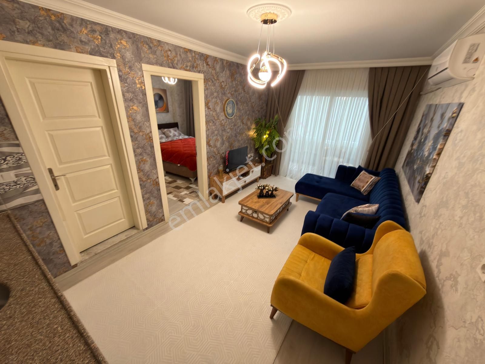 👑 Taç Emlak Nazilli Sümer Mahallesi’nde Emsalsiz, Cam Balkonlu, Sıfır Eşyalı, Lüks 1+1 Satılık - Görsel 3