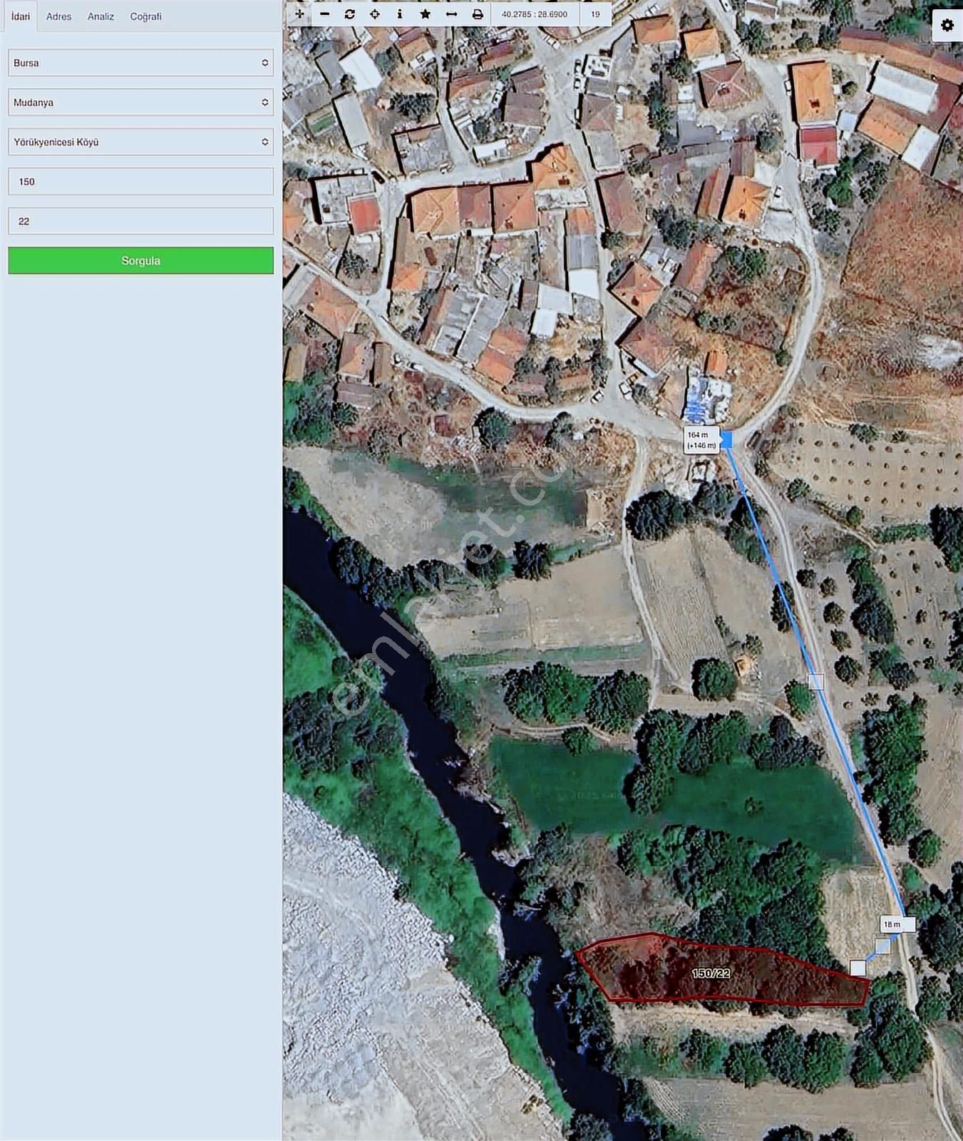 Bm Real Estate Mudanya Yörükyenicesi'nde 1078 M2 Tek Tapu Tarla - Görsel 2