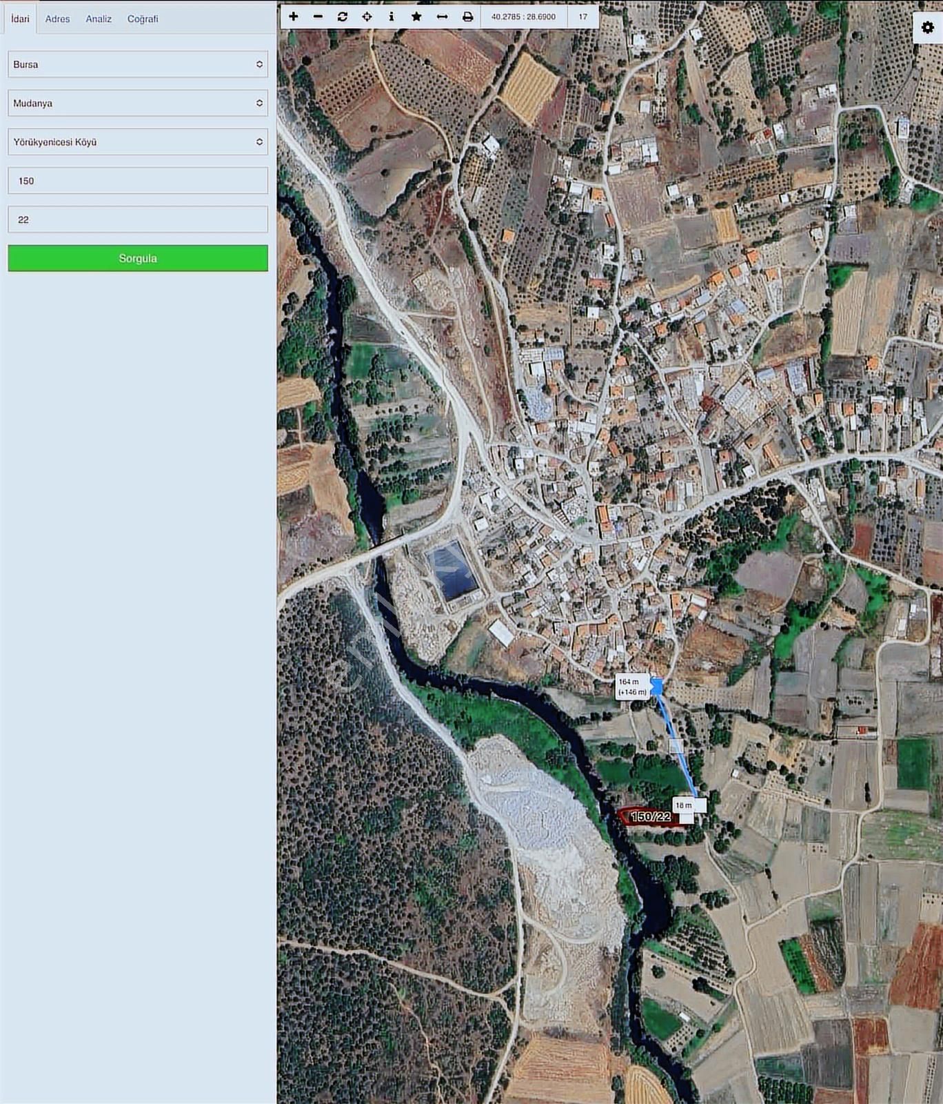 Bm Real Estate Mudanya Yörükyenicesi'nde 1078 M2 Tek Tapu Tarla