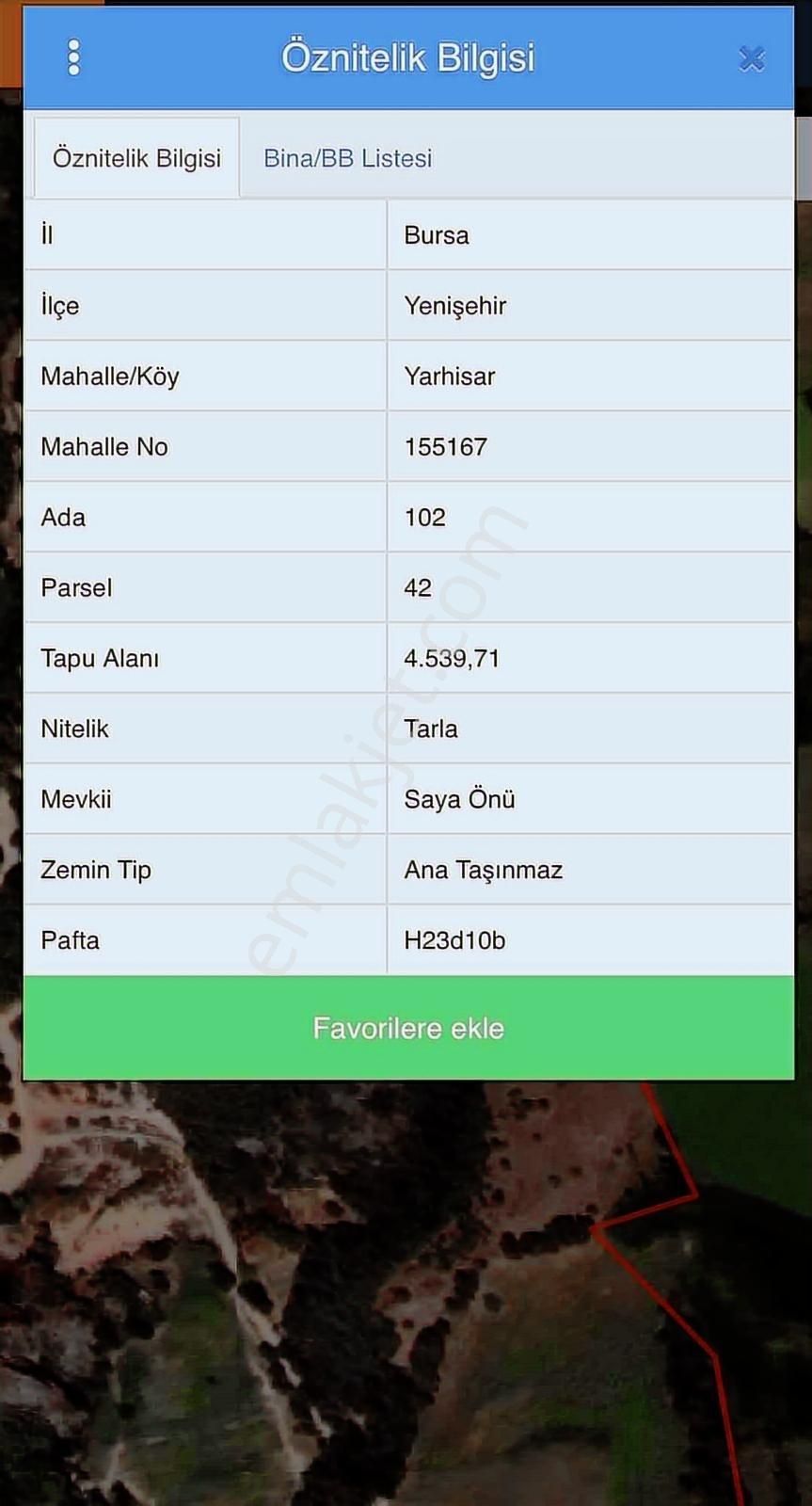 Bm Real Estate Yenişehir Yarhisar'da 4539 M2 Yatırımlık Tarla - Görsel 2