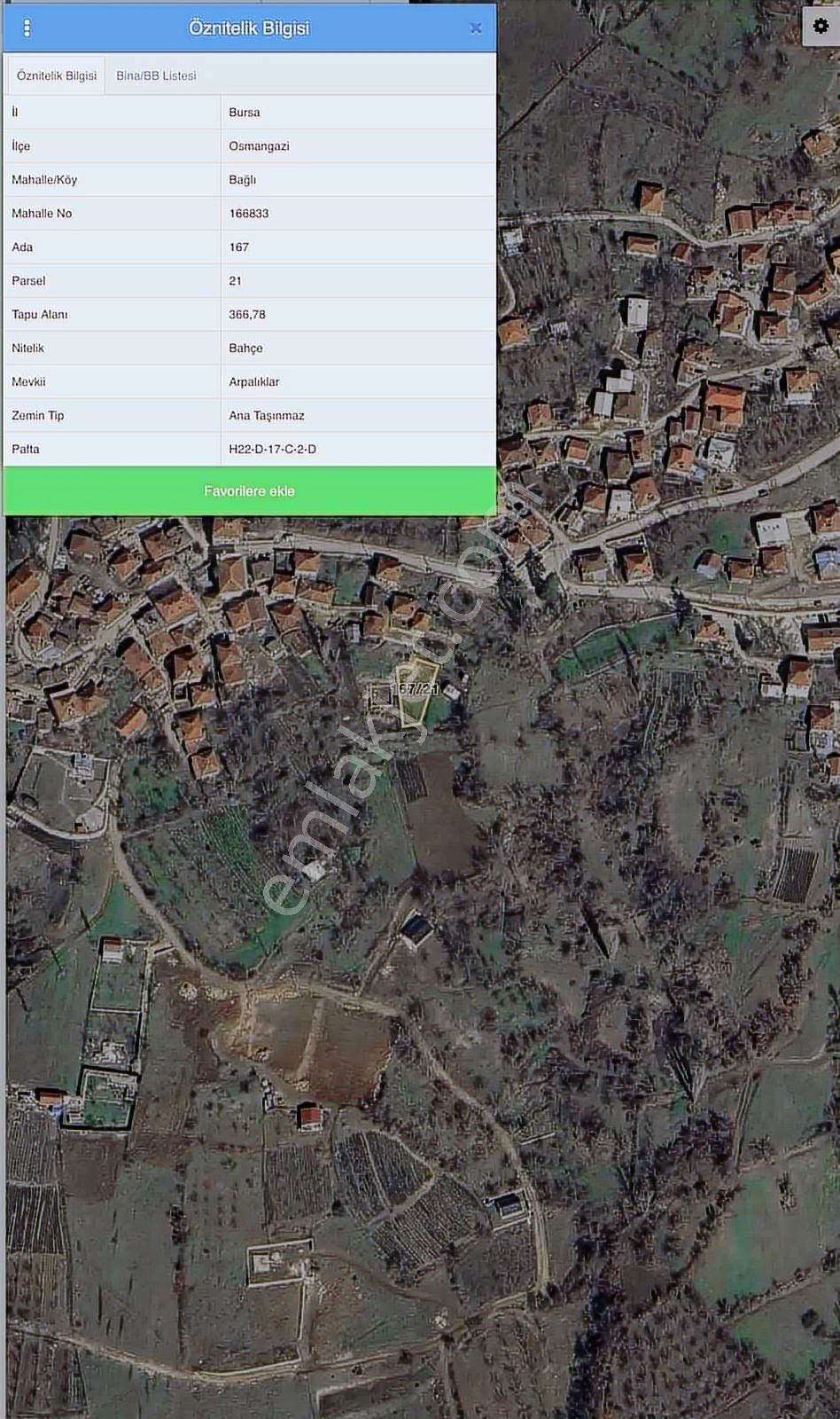 Bm Real Estate Osmangazi Bağlı'da Satılık 366 M2 Bahçe - Görsel 3