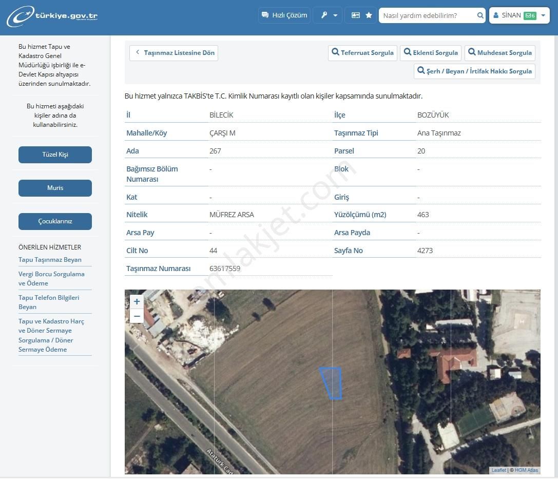Bilecik -bozüyük- Çarşı Ada 267 3761 M2 Yatırımlık Arsa - Görsel 8