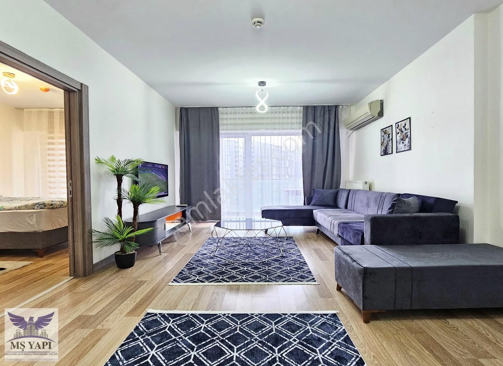 Sıfır Lüks Eşyalı 1+1 Kiralık Daire! Full Sosyal Tesisli Sitede - Görsel 2